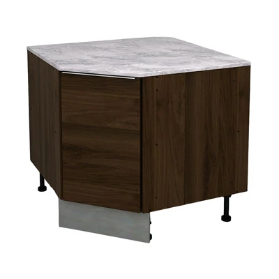 Gambar Informa Prescoot Kabinet Sudut Bawah Dapur - Cokelat Walnut