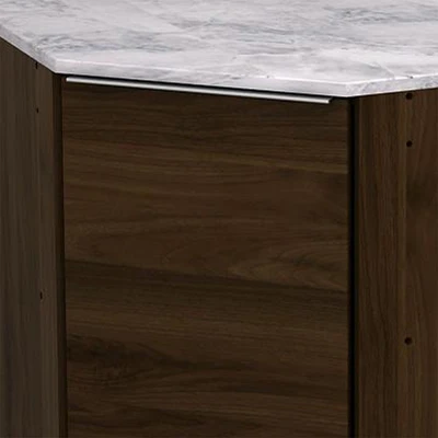 Gambar Informa Prescoot Kabinet Sudut Bawah Dapur - Cokelat Walnut