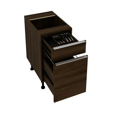 Gambar Informa Prescoot Laci Penyimpanan Bawah Dapur - Cokelat Walnut