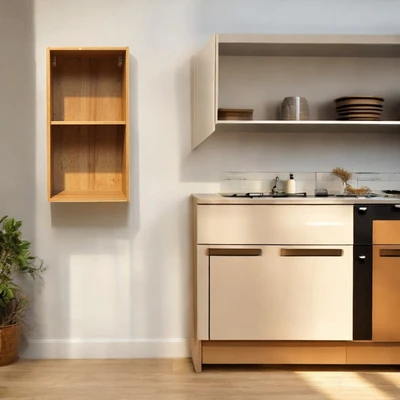 Gambar Informa Prescoot Kabinet Dinding Dapur Dengan Rak Terbuka - Oak