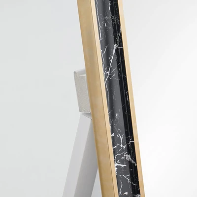 Gambar Informa Cermin Lantai Plastik 45x150 cm - Hitam Marble
