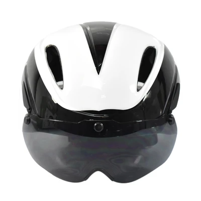 Gambar Dahon Helm Sepeda Windshield - Hitam/putih