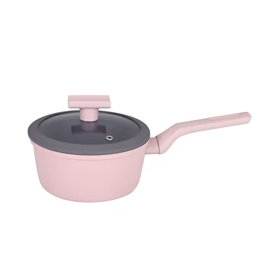 Gambar Cooking Color 16 Cm Hartley Panci Saucepan - Pink