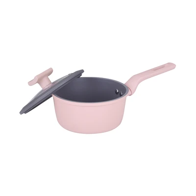 Gambar Cooking Color 16 Cm Hartley Panci Saucepan - Pink