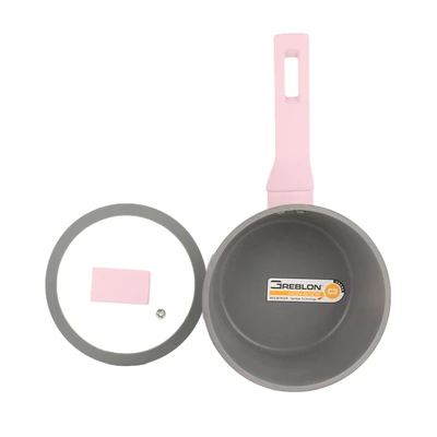 Gambar Cooking Color 16 Cm Hartley Panci Saucepan - Pink