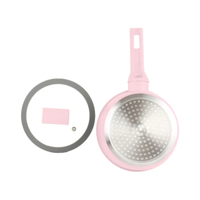 Gambar Cooking Color 16 Cm Hartley Panci Saucepan - Pink