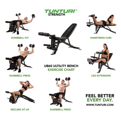 Gambar Tunturi Multi Bench Ub60 - Hitam