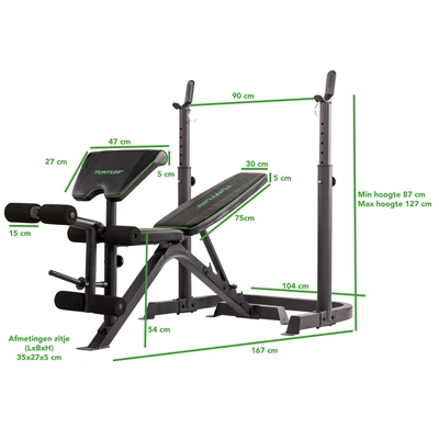 Gambar Tunturi Weight Bench Wb 50 - Hitam