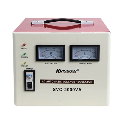 Gambar Krisbow Stabilizer Analog 2 Kva - Merah