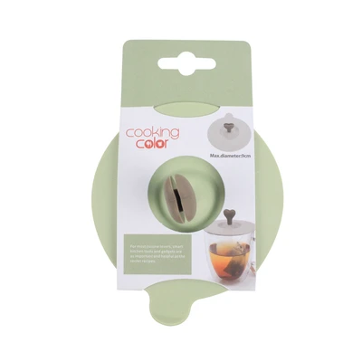 Gambar Cooking Color Prun Tutup Cangkir Silikon 24.5 cm - Hijau