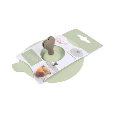 Gambar Cooking Color Prun Tutup Cangkir Silikon 24.5 cm - Hijau