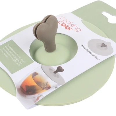 Gambar Cooking Color Prun Tutup Cangkir Silikon 24.5 cm - Hijau