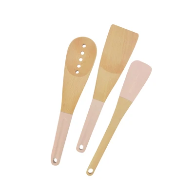 Gambar Cooking Color Prun Sendok Masak Set 3 pcs - Krem