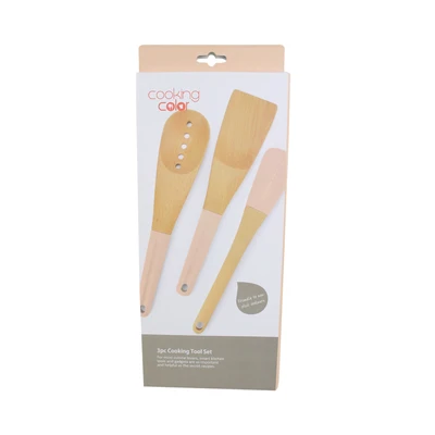 Gambar Cooking Color Prun Sendok Masak Set 3 pcs - Krem