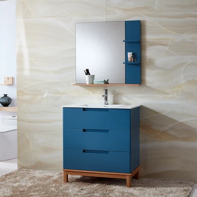 Gambar Informa Heller Set Kabinet Kamar Mandi - Biru