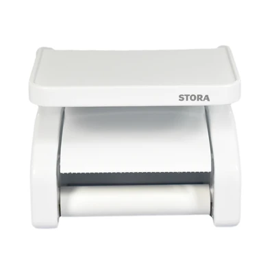 Gambar Stora 16.6x12.2x12.5 Cm Holder Tisu Toilet Roll - Putih