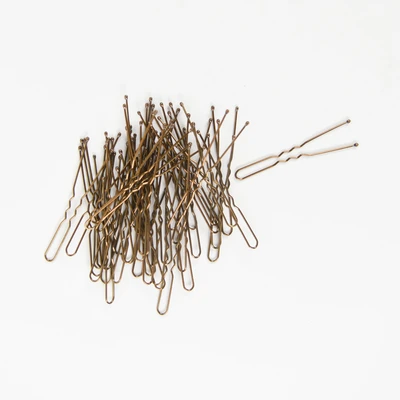 Gambar Ataru Jepit Rambut Bobby Pin Brass Set 50 pcs - Gold
