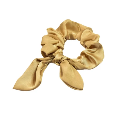 Gambar Ataru Ikat Rambut Scrunchy Bow - Sand