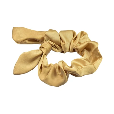 Gambar Ataru Ikat Rambut Scrunchy Bow - Sand