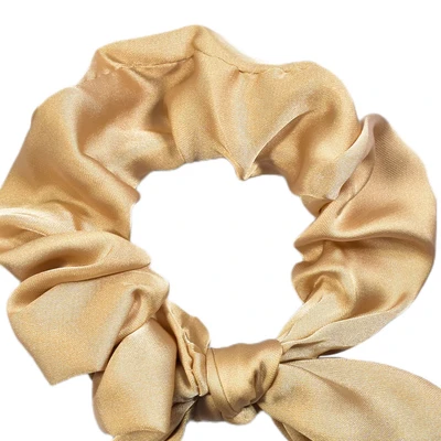 Gambar Ataru Ikat Rambut Scrunchy Bow - Sand