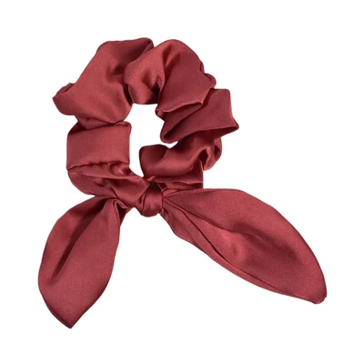 Gambar Ataru Ikat Rambut Scrunchy Pita - Merah