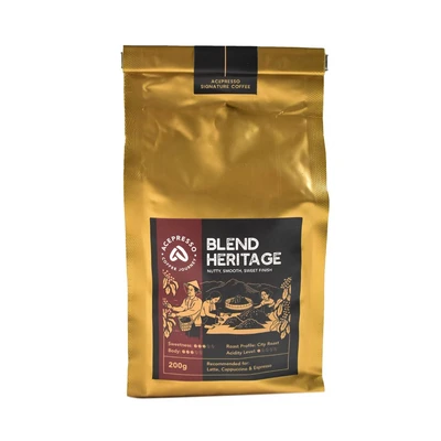 Gambar Acepresso Blend Heritage Kopi Brazil Colombiawest Java 200 Gr