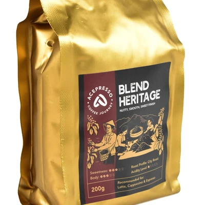 Gambar Acepresso Blend Heritage Kopi Brazil Colombiawest Java 200 Gr