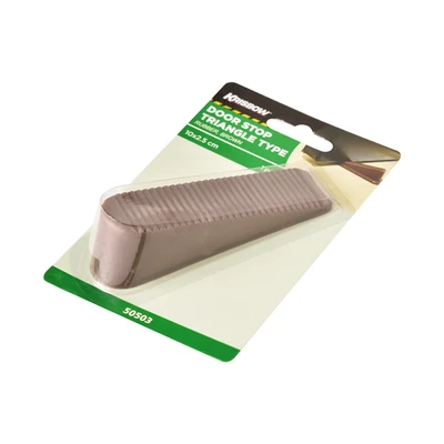 Gambar Krisbow Penahan Pintu Rubber 10x2.5 cm Triangle - Cokelat