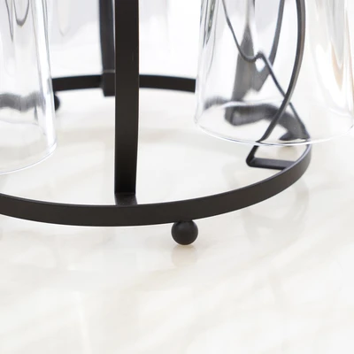 Gambar Informa Milo Rak Gelas Stainless Steel Round - Hitam