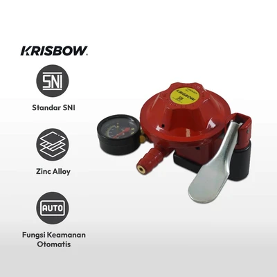 Gambar Krisbow Regulator Gas Superlock - Merah