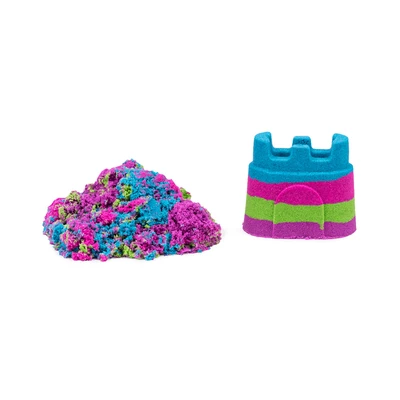 Gambar Kinetic Sand Rainbow Unicorn Castle Cdu18pk