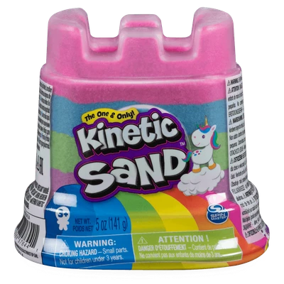 Gambar Kinetic Sand Rainbow Unicorn Castle Cdu18pk