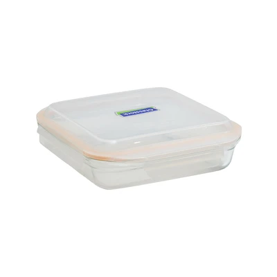 Gambar Glasslock Oven Bakeware Wadah Makanan Kaca 2.1 Liter - Oranye