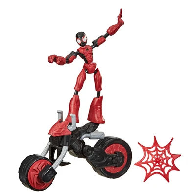 Gambar Spiderman Set Bend And Flex Rider Vehicle F0236