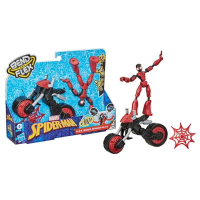Gambar Spiderman Set Bend And Flex Rider Vehicle F0236