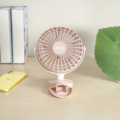 Gambar Memoo Kipas Angin Portabel Clip Rechargeable - Pink
