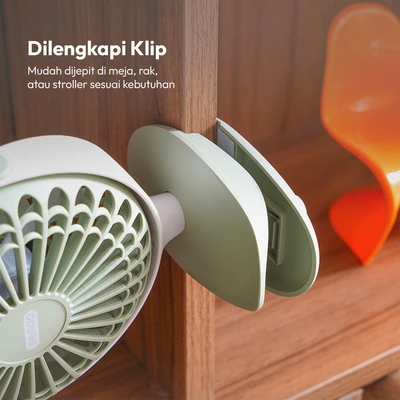 Gambar Memoo Kipas Angin Portabel Rechargeable - Hijau