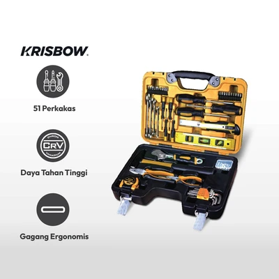 Gambar Krisbow Perkakas Mekanik Lrtkm51 Set 51 pcs