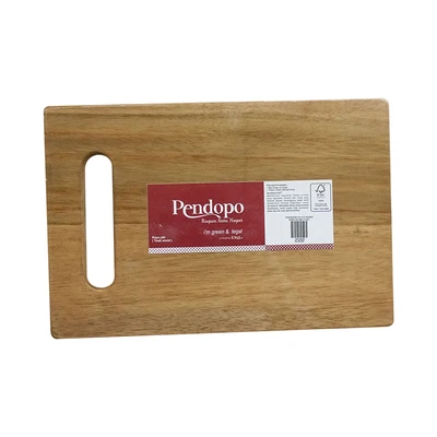 Gambar Pendopo Talenan Kayu Jati 30x20x1.5 cm - Cokelat
