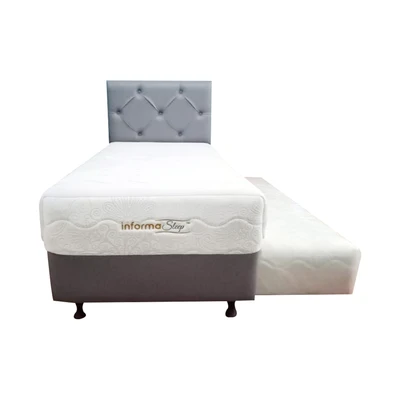 Gambar Informa Sleep 100x200 Cm Kayrie Tempat Tidur 2 In 1 - Abu-abu