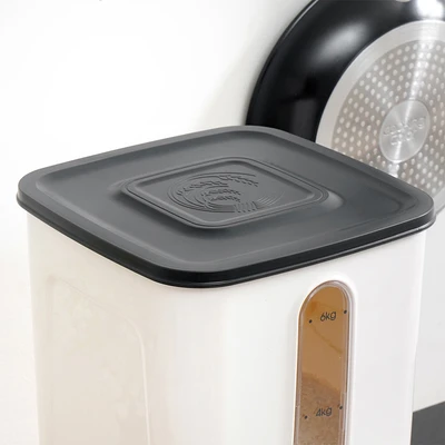 Gambar Felli Tempat Beras Plastik 7.5 Liter - Abu-Abu
