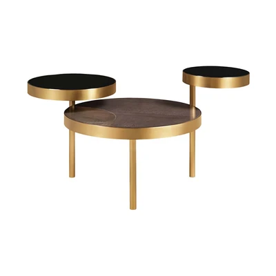 Gambar Home Galleria Dorset Meja Tamu - Cokelat/Hitam