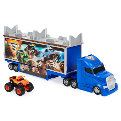 Gambar Monster Jam Diecast Mobil 1:64 Playset Hauler 6058258
