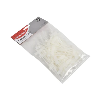Gambar Maxbuilt Tali Pengikat Kabel 2.5x100 mm Set 100 pcs - Putih