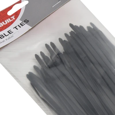 Gambar Maxbuilt Set 100 Pcs Tali Pengikat Kabel 4.8x250 Mm - Hitam