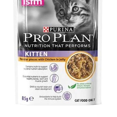 Gambar Pro Plan 85 Gr Makanan Kucing Basah Kitten Chicken