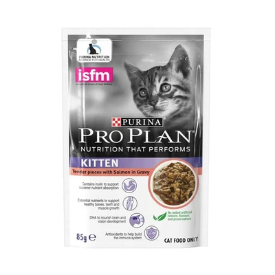 Gambar Pro Plan 85 Gr Makanan Kucing Basah Kitten Salmon