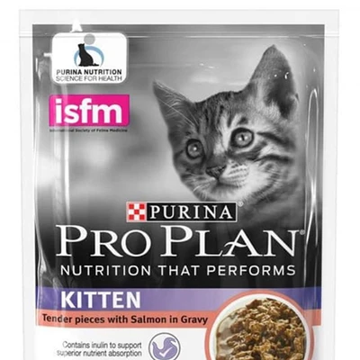 Gambar Pro Plan 85 Gr Makanan Kucing Basah Kitten Salmon