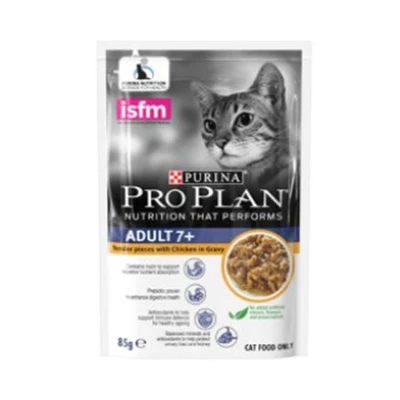 Gambar Pro Plan 85 Gr Makanan Kucing Basah Adult 7+ Chicken
