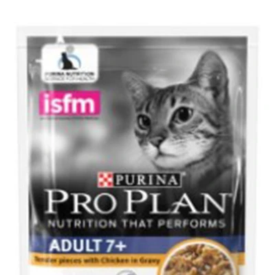 Gambar Pro Plan 85 Gr Makanan Kucing Basah Adult 7+ Chicken